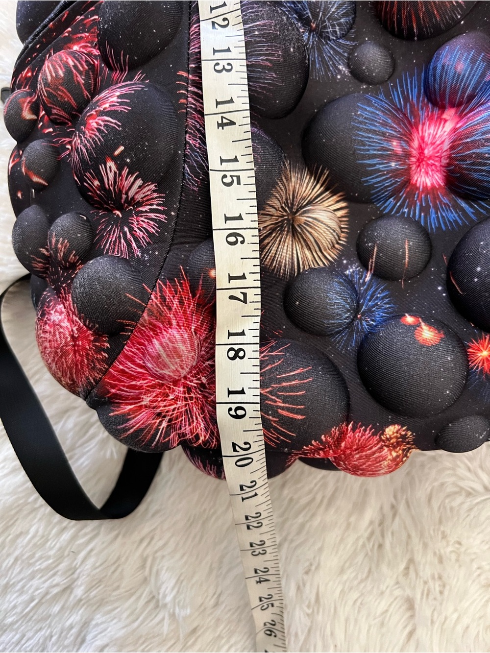 Mad Pax Backpack Full Size Bubble Black Galaxy Print Warp Speed Casual Travel - Picture 9 of 9